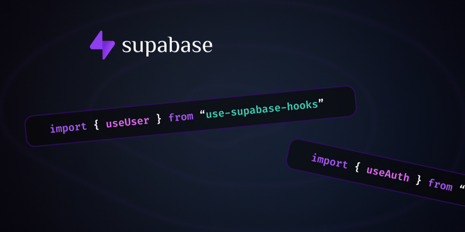 Supabase and MvpFast logo combined